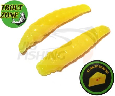 Мягкие приманки Trout Zone Paddle 1.6&quot; #Yellow Cheese
