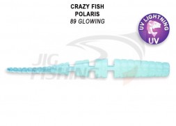 Мягкие приманки Crazy Fish Polaris 1.8&quot;  89 Glowing