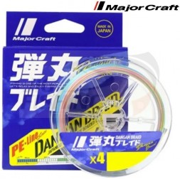 Шнур Major Craft Dangan Braid x4 150m Multicolor #2 0.19mm 12.8kg