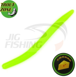 Мягкие приманки Trout Zone Wake Worm II 2.8&quot; #Green Chartreuse Cheese