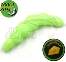 Мягкие приманки Trout Zone Brook 1.6&quot; #Glow Cheese (10шт/уп)