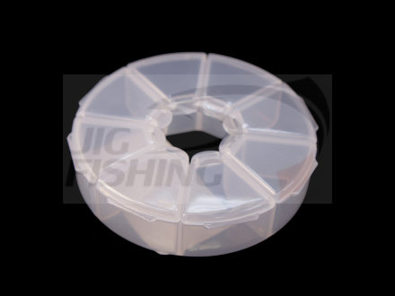 Коробка рыболовная HitFish (круглая) HFBOX-107 8отд R9x2.5cm