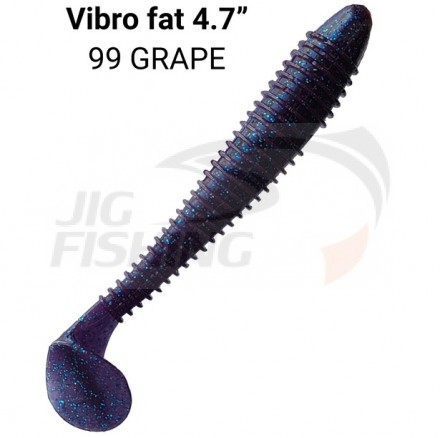Мягкие приманки Crazy Fish Vibro Fat 5&quot; 99 Grape