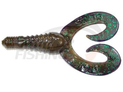 Мягкие приманки Gambler Twin Tail 3'' June Bug Green Pumpkin