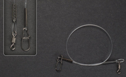 Поводки German флюорокарбон 40cm 0.80mm 18kg (10шт/уп)