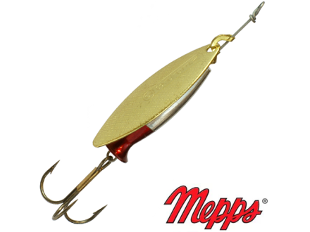 Вращающаяся блесна Mepps Aglia Long Heavy 3 #OR/AG/RG (золото/серебро/красный)