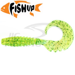 Мягкие приманки FishUp Fancy Grub 2.5&quot; #026  Flo Chartreuse/Green