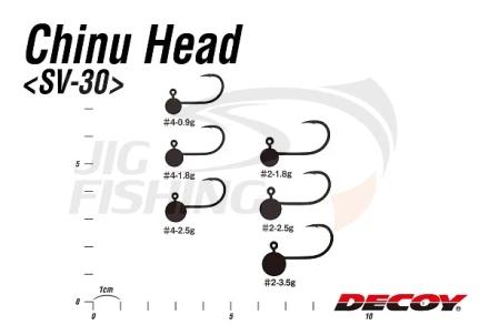 Джиг-головка Decoy Chinu Jig Hea SV-30 #2 1.8gr