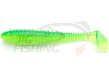 Мягкие приманки Keitech Swing Impact Fat 4.3&quot; #424 Lime/Сhartreuse