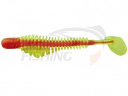Мягкие приманки B Fish &amp; Tackle Pulse-R Paddle Tail 2.45&quot; #101 Chartreuse/Orange Core
