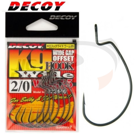 Крючки Офсетные Decoy Kg Hook Wide 25 #2/0