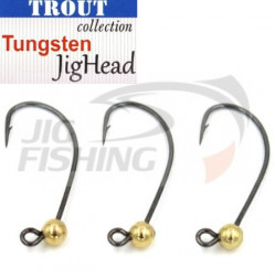 Джиг-головки Trout Tungsten Jig Head MG-3 #6 0.6gr Gold (3шт/уп)