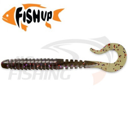 Мягкие приманки FishUp Vipo 4.3&quot; #050 Green Pumpkin Brown/Red &amp; Purple