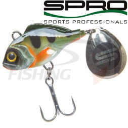 Тейлспиннер Spro ASP Jigging Spinner UV 21gr #Natural Perch