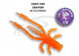 Мягкие приманки Crazy Fish CrayFish 2&quot; 64 Fluo Orange