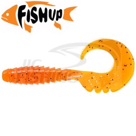 Мягкие приманки FishUp Fancy Grub 2.5&quot; #049 Orange Pumpkin/Black