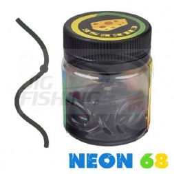 Силиконовые черви Neon 68 Лапша Доширак 3.6&quot; 90mm #Black