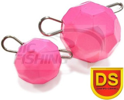 Груз разборный граненый DS Fishball Pink 8гр (7шт/уп)