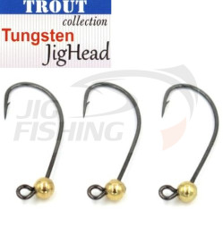 Джиг-головки Trout Tungsten Jig Head MG-3 #6 0.9gr Gold (3шт/уп)