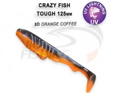 Мягкие приманки  Crazy Fish Tough 5&quot; #8D Orange Coffee