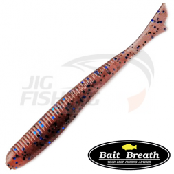 Мягкие приманки Bait Breath Fish Tail 3.3&quot; #145 Cinnamon Black Blue Flake