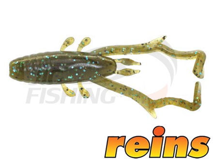 Мягкие приманки Reins Delta Shrimp 2&quot; #005 Green Pumpkin Blue