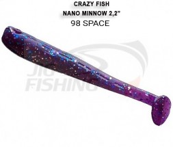 Мягкие приманки Crazy Fish Nano Minnow 2.2&quot; #98 Space