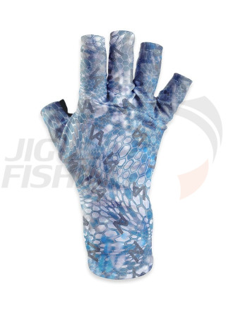Перчатки солнцезащитные Veduta UV Gloves Reptile Skin Blue S