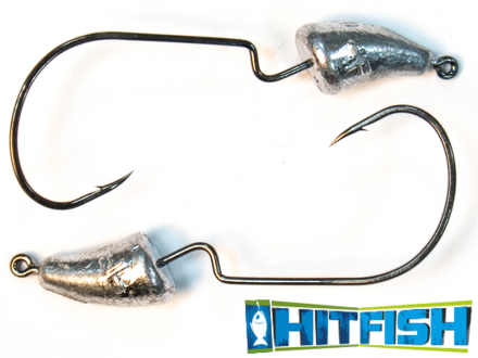 Джиг-головки HitFish Crowned Offset #1/0 8.5gr