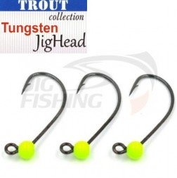Джиг-головки Trout Tungsten Jig Head MG-3 #6 0.4gr Chartreuse (3шт/уп)