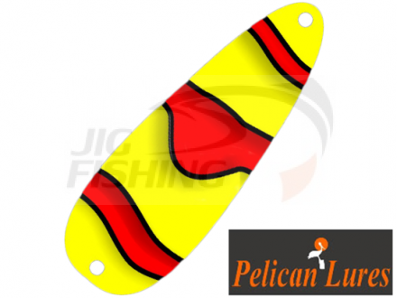 Колеблющаяся блесна Pelican Lures Jigging Spoon 7gr #102 Clown Red Yellow