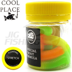 Форелевые приманки Cool Place Stretch Floating Gr Yellow Orange