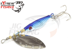 Блесна вертушка Extreme Fishing Absolute Obsession #0 3gr #17 S/Blue/S