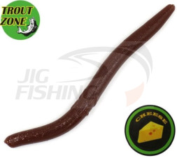 Мягкие приманки Trout Zone Wake Worm II 2.8&quot; #Chocolate Cheese