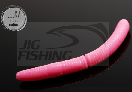 Силиконовые приманки Libra Lures Fatty D Worm 65mm #017 Bubble Gum