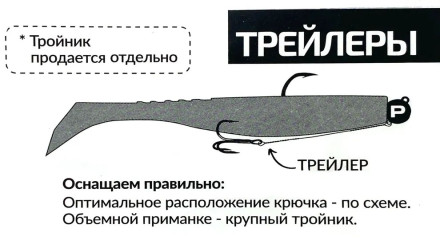 Поводок APS Trailer 0.40mm 7cm 17kg 7шт