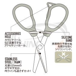 Ножницы DAIICHISEIKO MC Scissors 25 Black