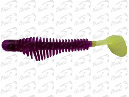 Мягкие приманки B Fish &amp; Tackle Pulse-R Paddle Tail 2.45&quot; #105 Purple/Chart Tail