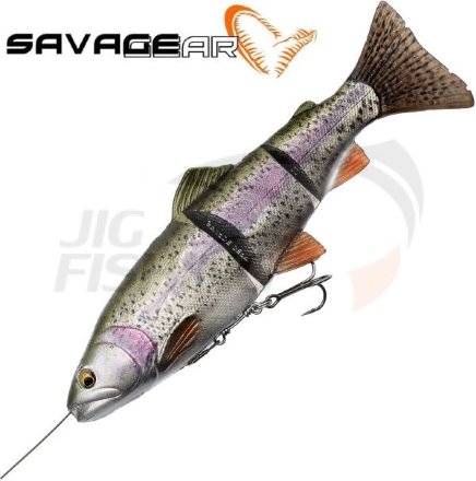 Мягкие приманки Savage Gear 4D Line Thru Trout MS 20cm 98gr Rainbow