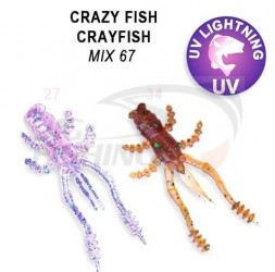 Мягкие приманки Crazy Fish CrayFish 2&quot; Mix67
