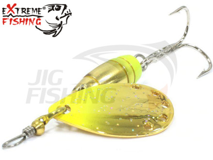 Блесна вертушка Extreme Fishing  Epitome R 2.8gr #GY/GY