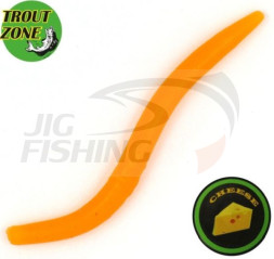 Мягкие приманки Trout Zone Wake Worm II 2.8&quot; #Peach Cheese