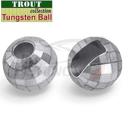Вольфрамовые головки граненые с вырезом Trout Silver 5.5mm 1.15gr (5шт/уп)