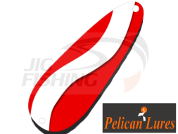 Колеблющаяся блесна Pelican Lures Jigging Spoon 7gr #124 Curve Red White