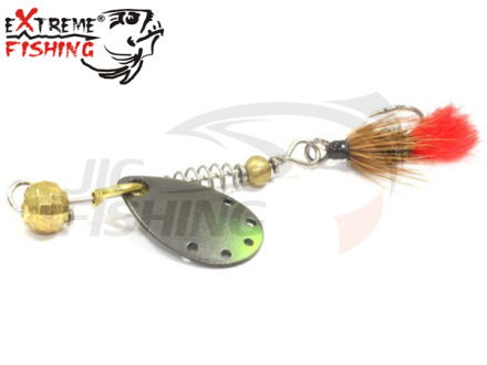 Блесна вертушка Extreme Fishing Indeed Round #000 1.5gr #G/Black