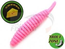 Мягкие приманки Trout Zone Ribber Pupa 1.8&quot; Pink Cheese