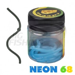 Силиконовые черви Neon 68 Лапша Доширак 3.6&quot; 90mm #Blue