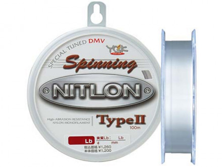 Монолеска YGK Nitlon Spinning Type II Nylon 100m #1.2 0.185mm 5lb