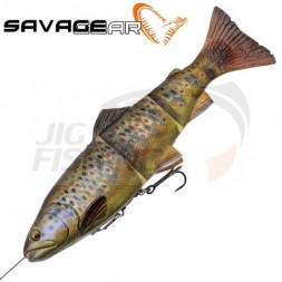 Мягкие приманки Savage Gear 4D Line Thru Trout MS 20cm 98gr Dark Brown Trout