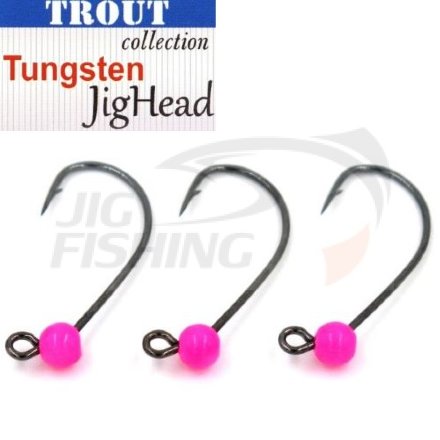 Джиг-головки Trout Tungsten Jig Head MG-3 #6 0.4gr Pink (3шт/уп)
